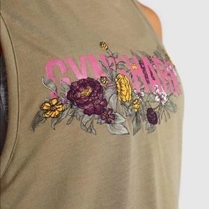 Brand new W/T:Gymshark Floral Graphic Cropped Tank